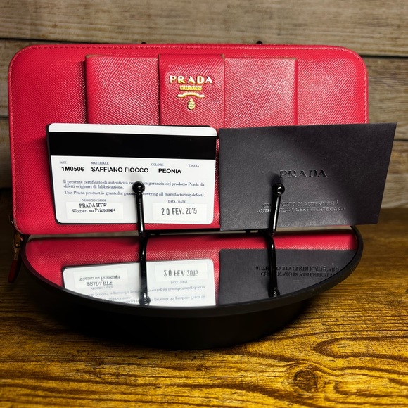 Prada Bow Wallet - Pink - Picture 3 of 8